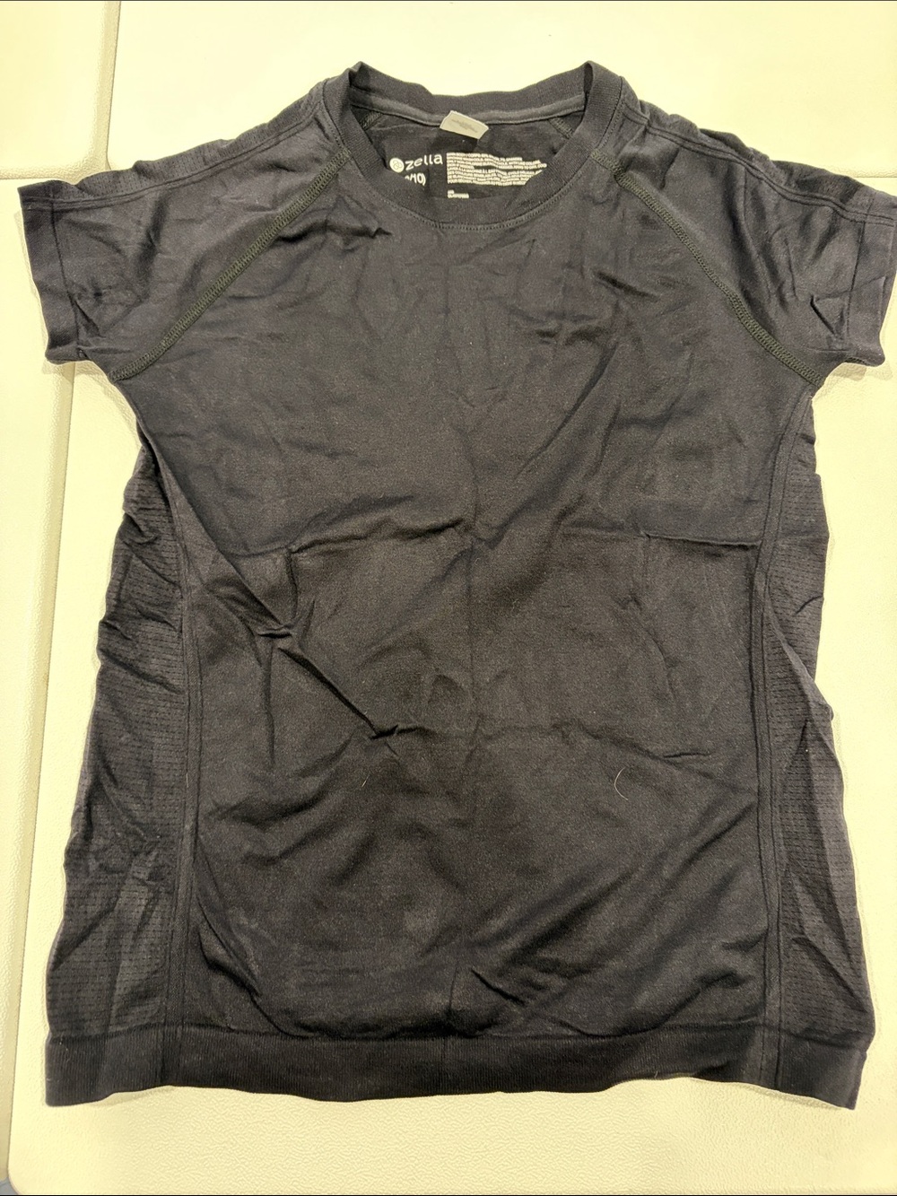 Zella Girl Short Sleeve Athletic Tee - Black